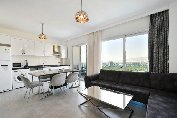 Rent a 2+1 penthouse with a view, Alanya, Mahmutlar