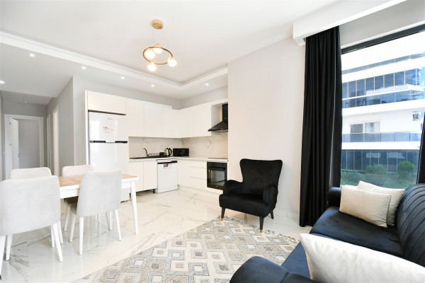 2-bedroom apartment for rent near the shopping center in Mahmutlar