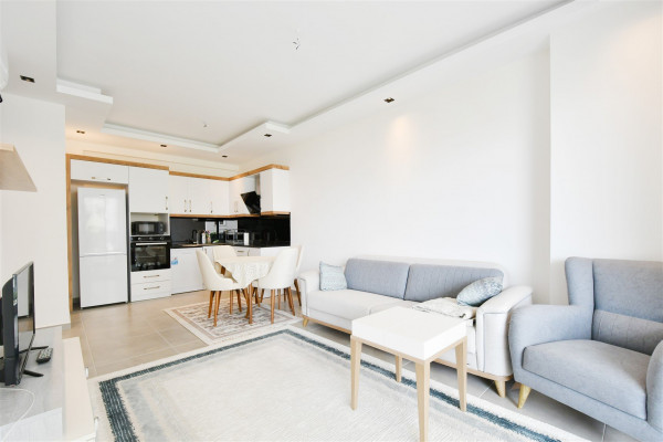 1+1 apartment in a prestigious residential complex with amenities.