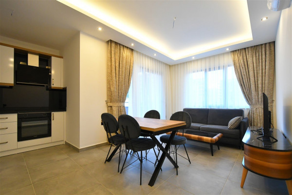 1+1 Apartment for Rent in Alanya - Furnished Apartment, 350 m from the Sea