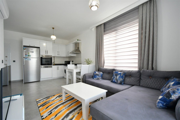 Cozy 1+1 apartment with mountain view for rent in Mahmutlar, Alanya